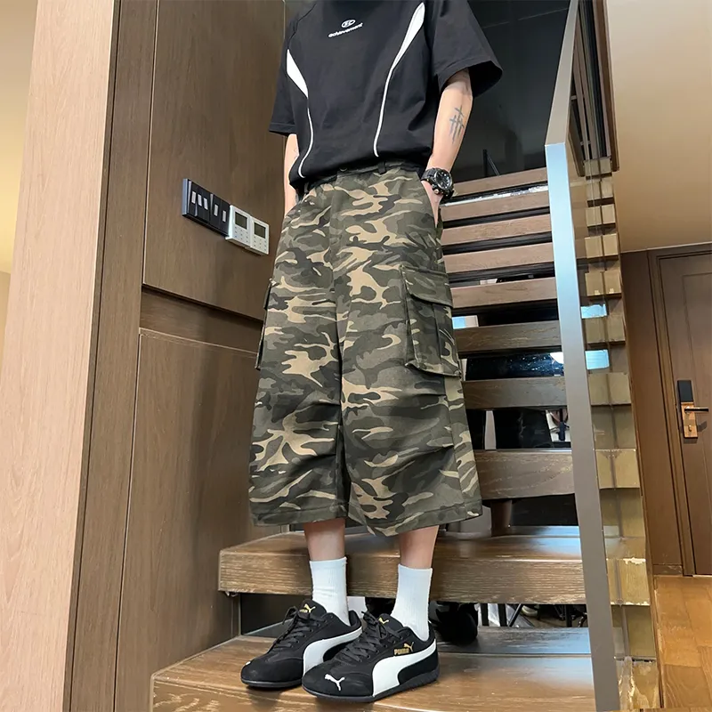 JIMI&JONS Denim Shorts Unisex Camouflage-4