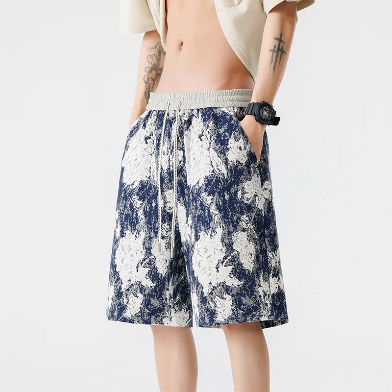 JIMI&JONS Casual Shorts Unisex Blue-5