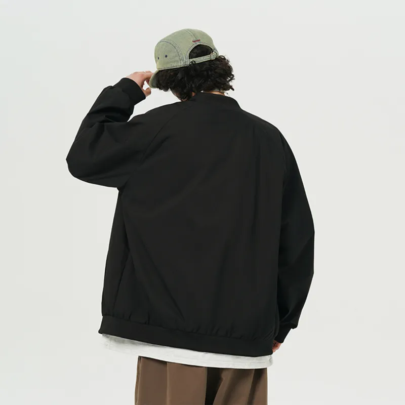 JIMI&JONS Windproof And Waterproof Baseball Collar Pilot Jackets & Coats Unisex-3
