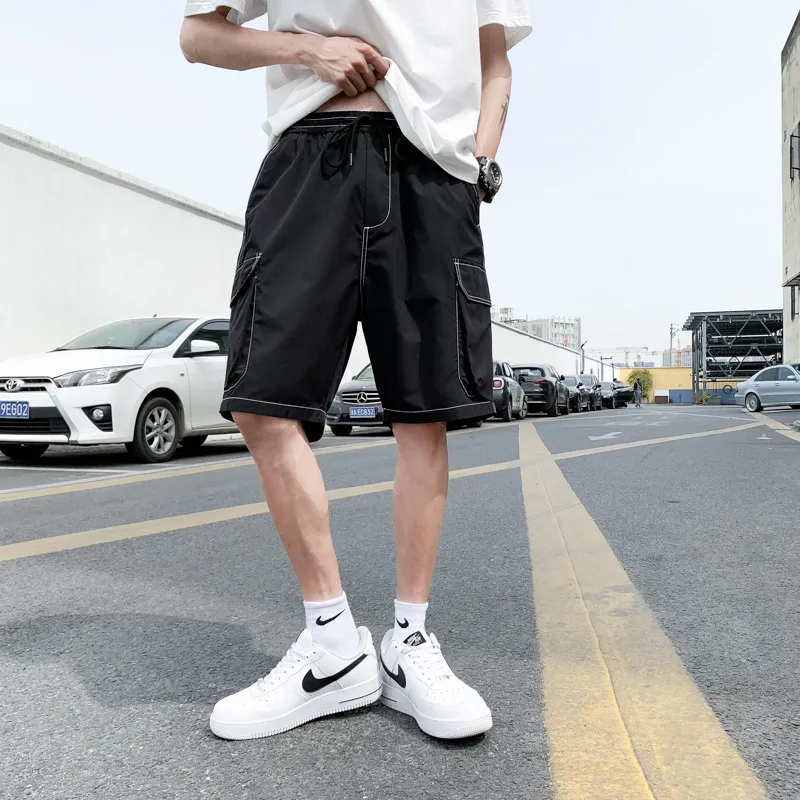 JIMI&JONS Cargo Shorts Unisex Black-4