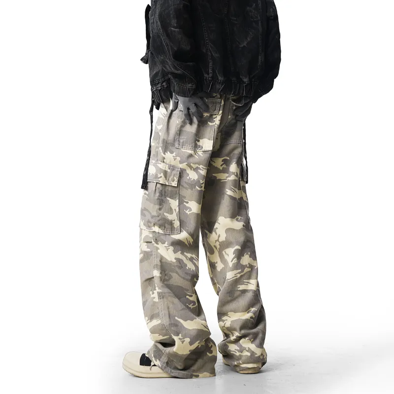 JIMI&JONS Cargo Pants Unisex Camouflage-4