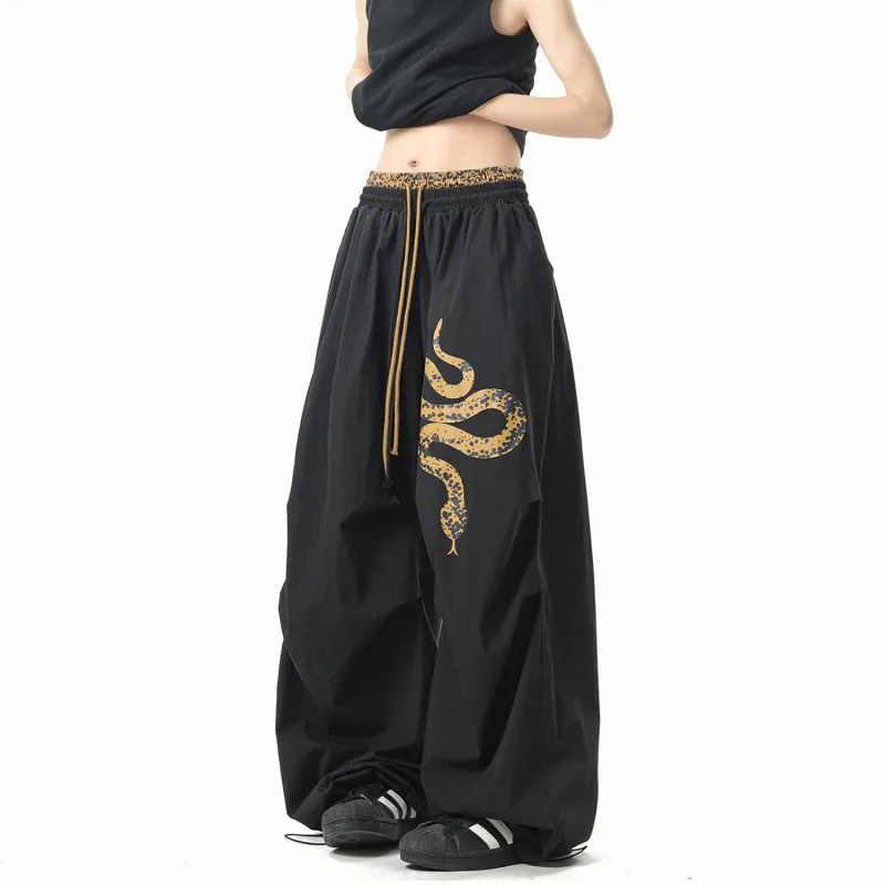 JIMI&JONS Casual Pants Unisex Black-3