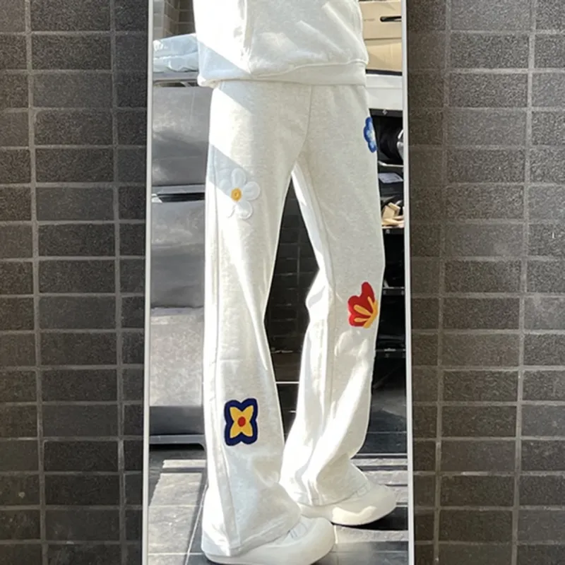 JIMI&JONS Casual Pants Unisex White-3