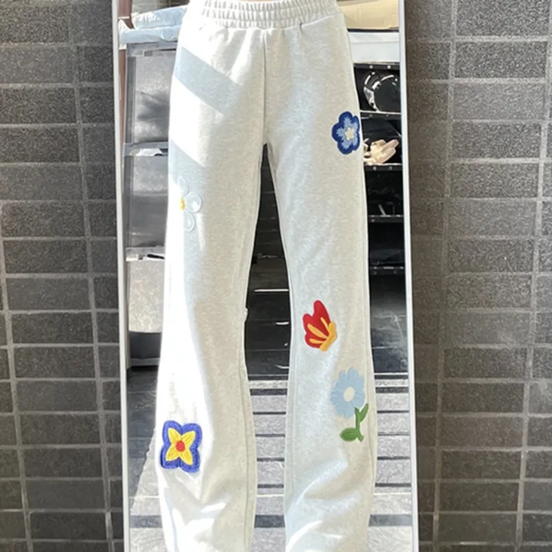JIMI&JONS Casual Pants Unisex White-4