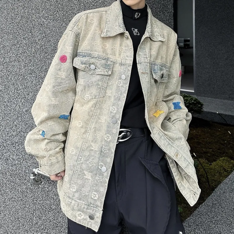 JIMI&JONS Denim Jacket Unisex Yellow Mud-4