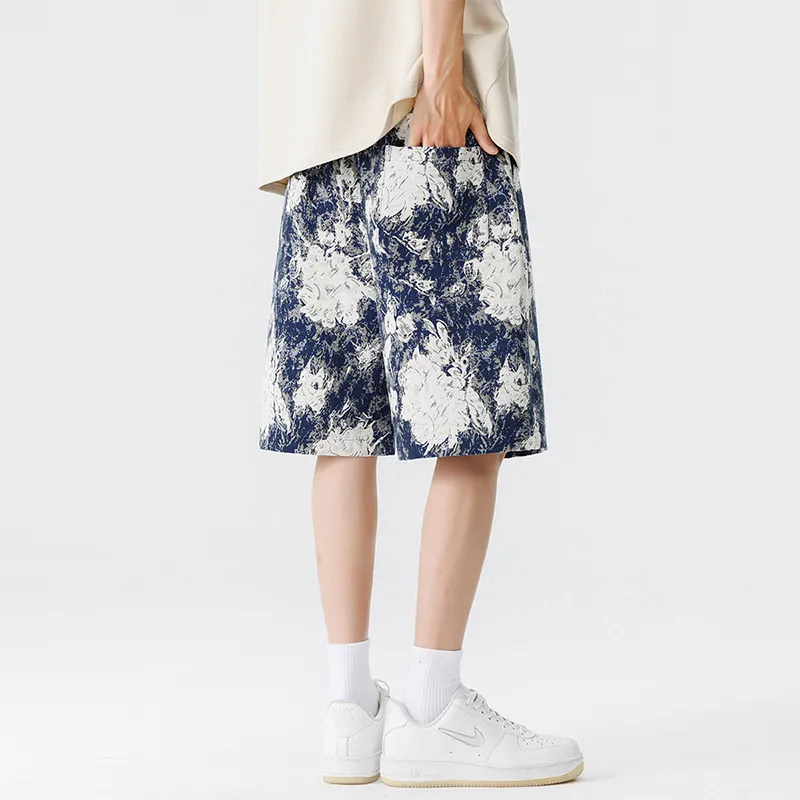 JIMI&JONS Casual Shorts Unisex Blue-4
