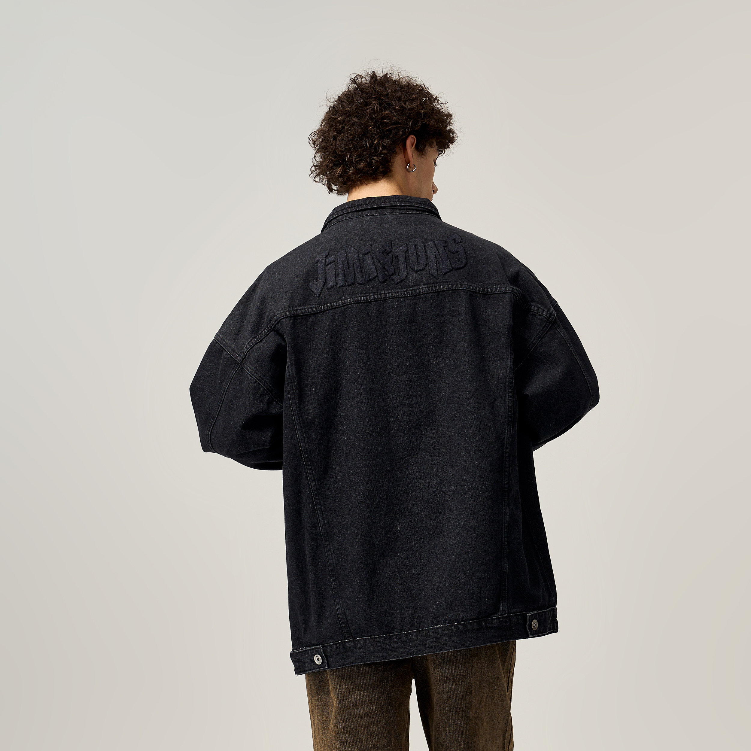 2MP YAZOO ジュンケ　Pan.k JIMI&JONS Denim Jackets Unisex Black L - POIZON