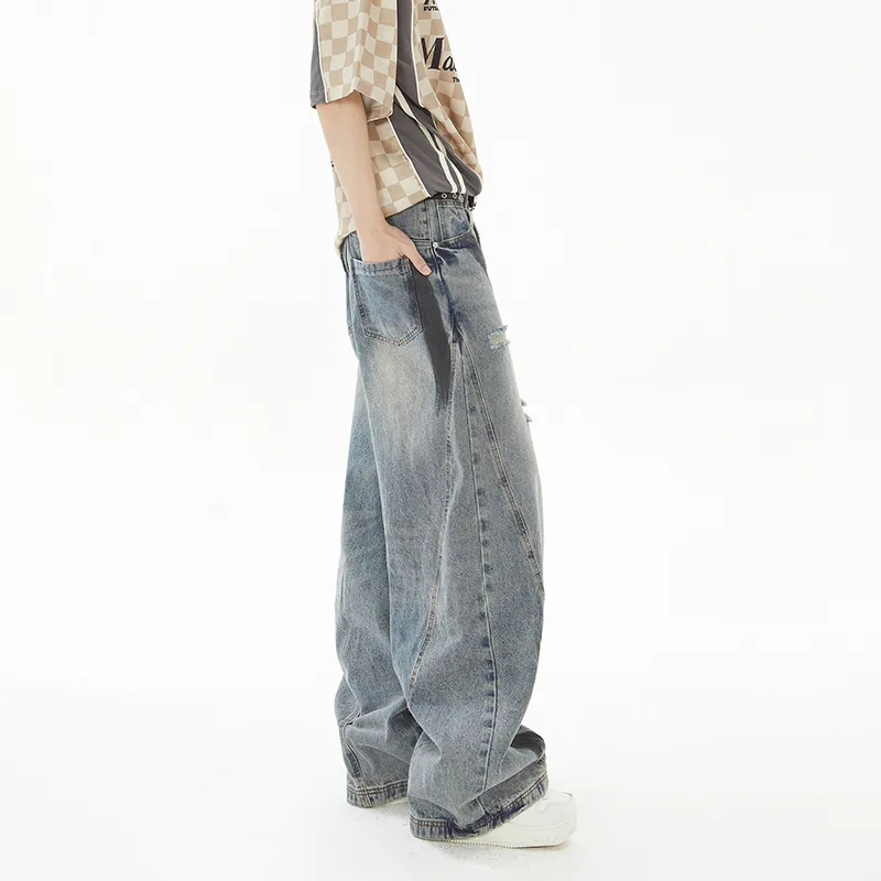 JIMI&JONS Jeans Unisex Color Block-4