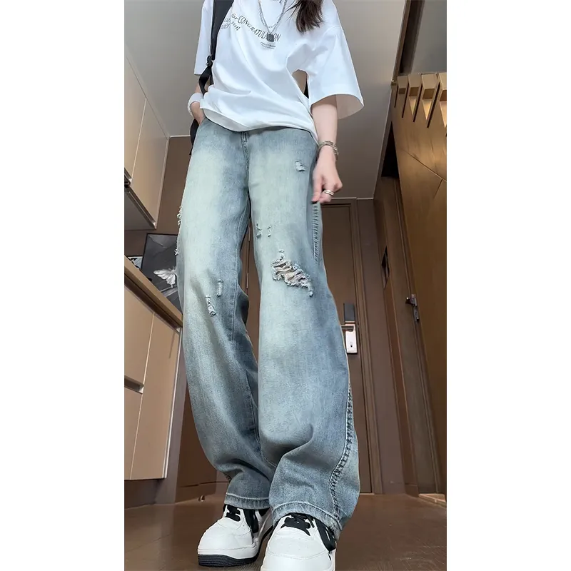JIMI&JONS Jeans Unisex Washed Color-5