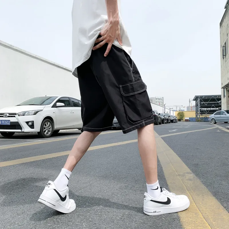 JIMI&JONS Cargo Shorts Unisex Black-5