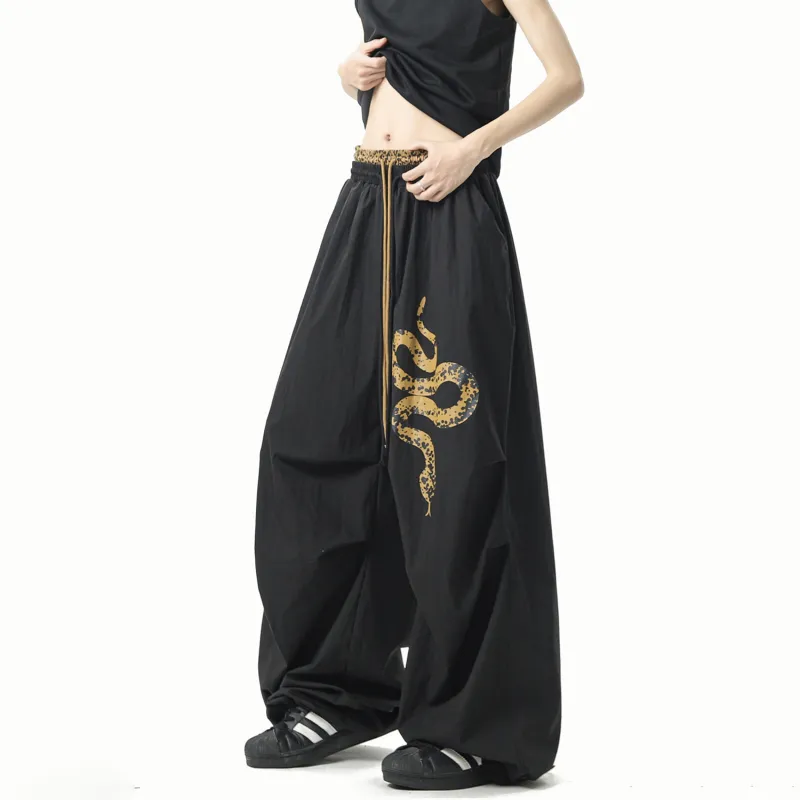 JIMI&JONS Casual Pants Unisex Black-5