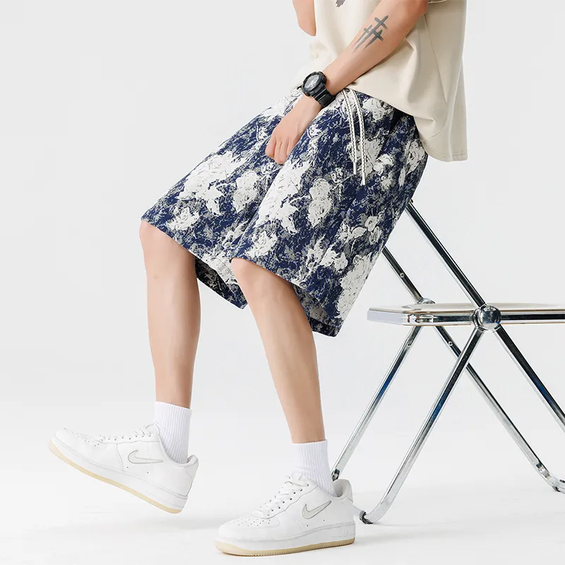 JIMI&JONS Casual Shorts Unisex Blue-6