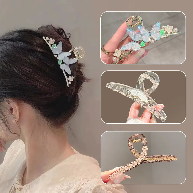 DJIN Acrylic Hair Clips Women's-2
