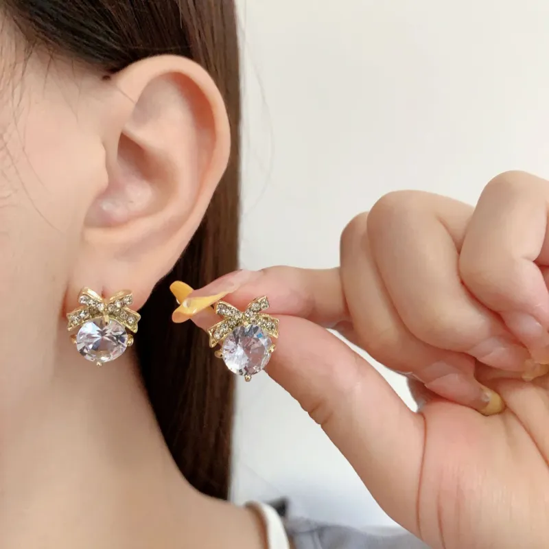DJIN 925 Silver Needles Stud Earrings Women's-5