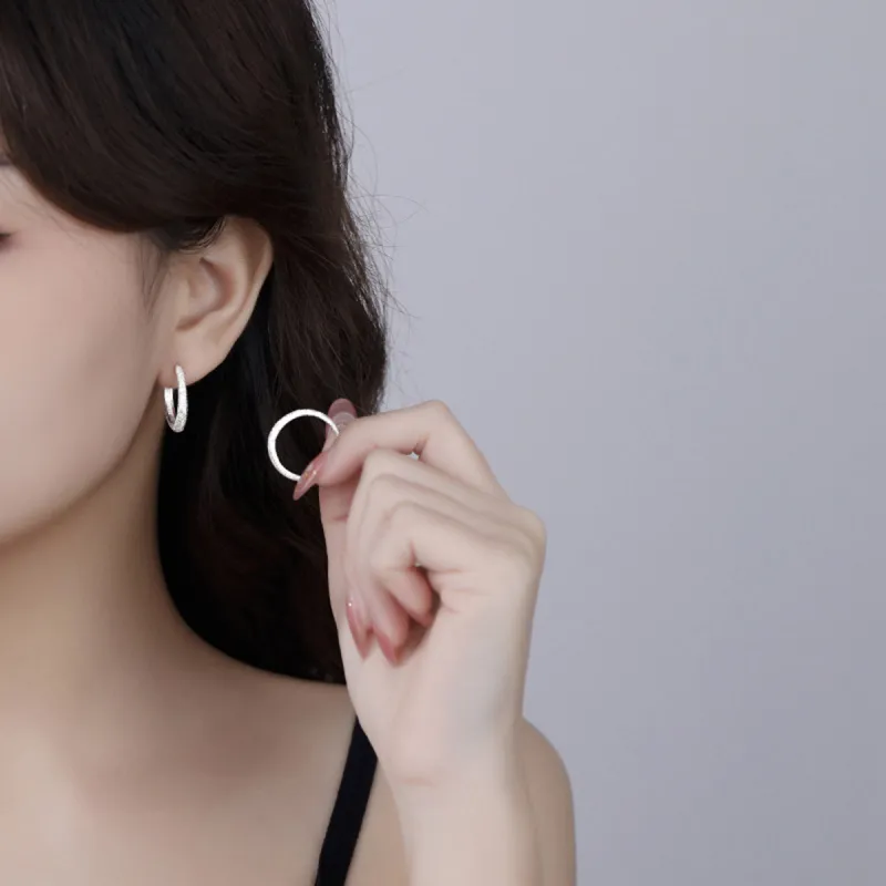 Beauty 925 Sterling Silver Earrings Women's-1