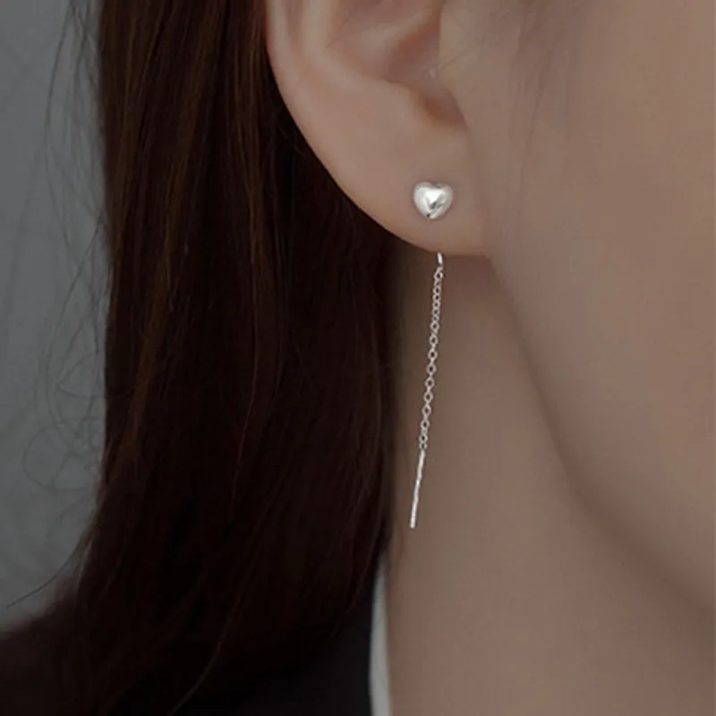 Beauty 925 Sterling Silver Drop Earrings Women's-1