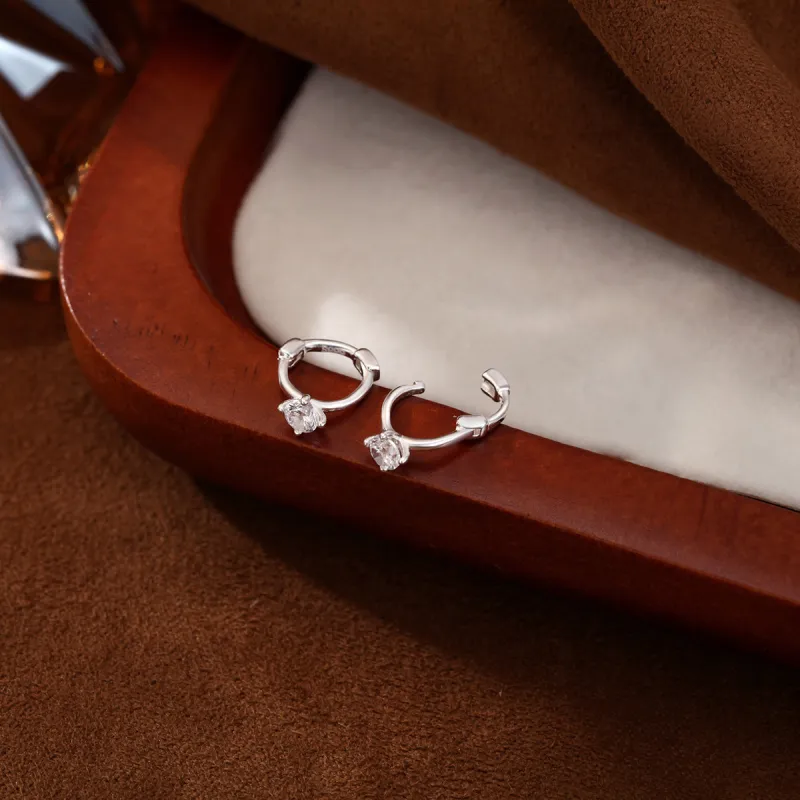 Beauty S999 Fine Silver Earrings Women's-4
