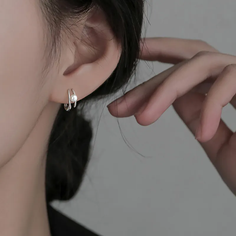 Beauty 925 Sterling Silver Earrings Women's-4