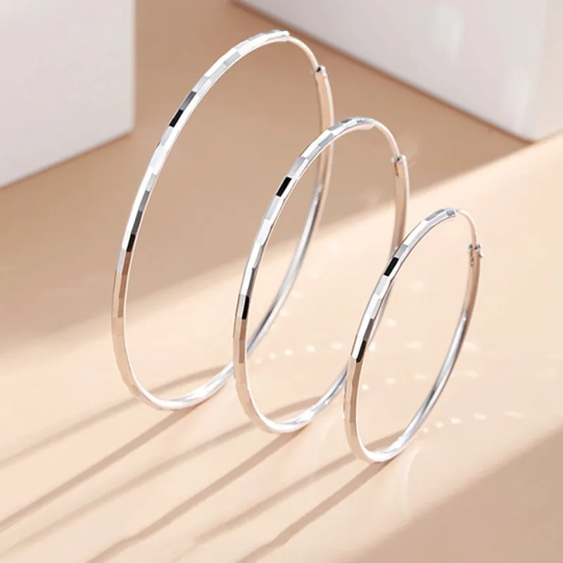 Beauty 925 Sterling Silver Earrings Women's-5