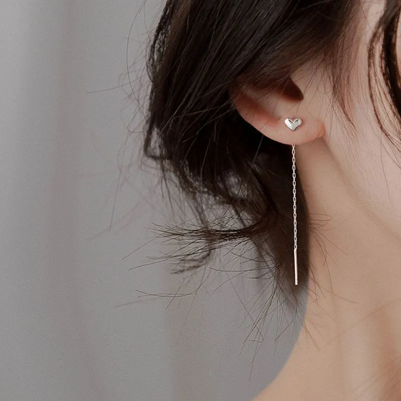 Beauty 925 Sterling Silver Drop Earrings Women's-1