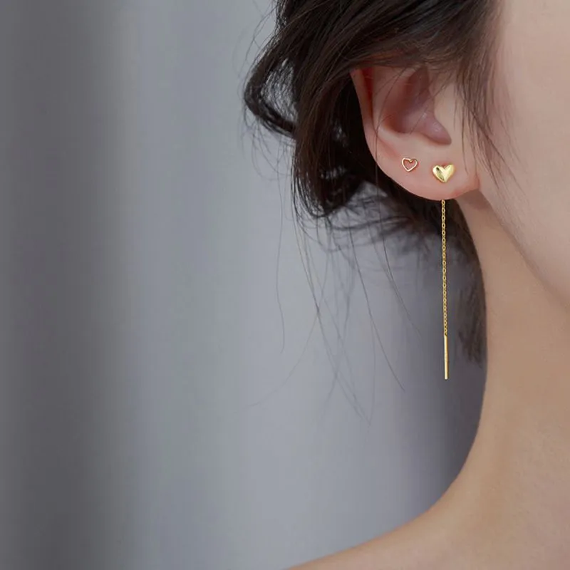 Beauty 925 Sterling Silver Drop Earrings Women's-6