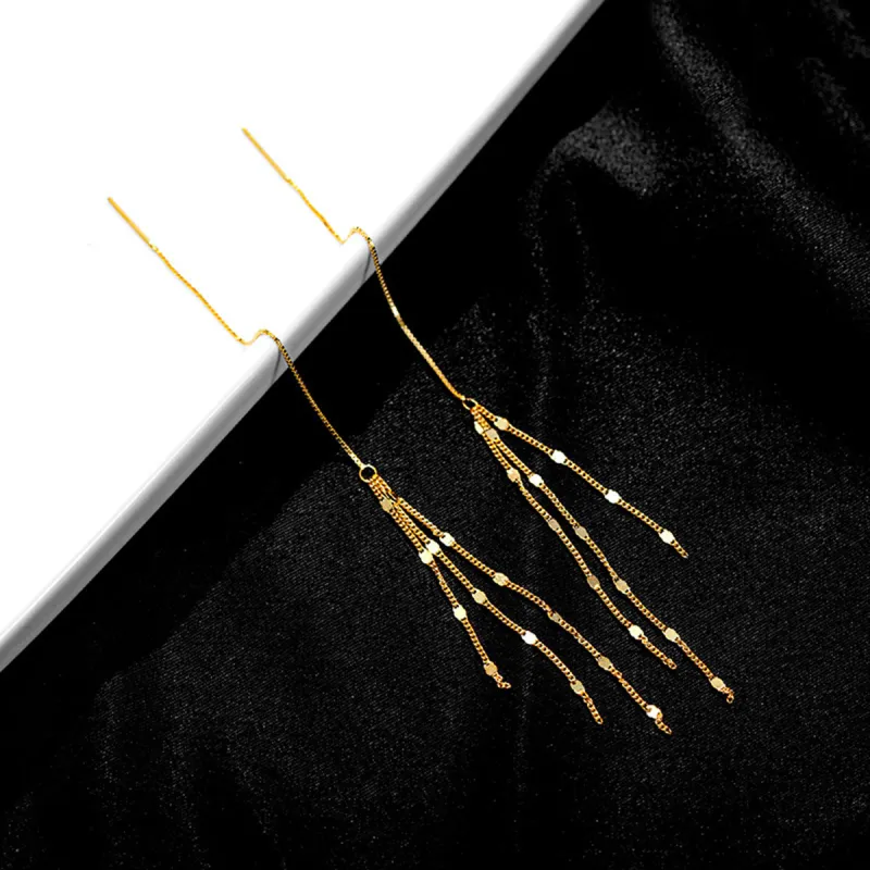 Beauty 925 Sterling Silver Drop Earrings Women's-5