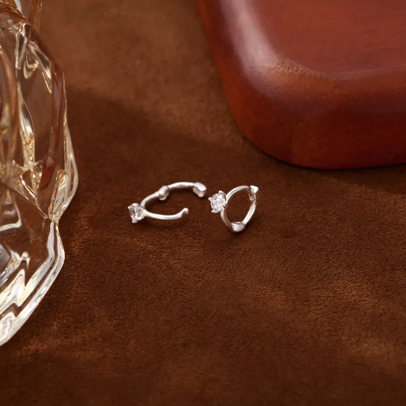 Beauty S999 Fine Silver Earrings Women's-7