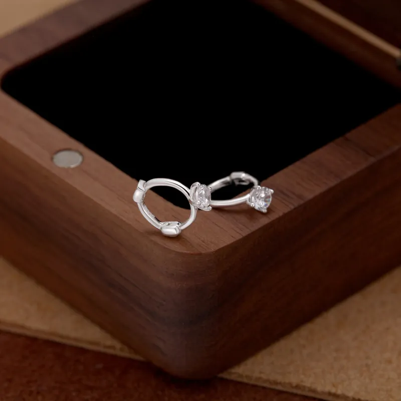 Beauty S999 Fine Silver Earrings Women's-5
