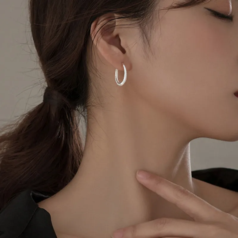 Beauty 925 Sterling Silver Earrings Women's-2