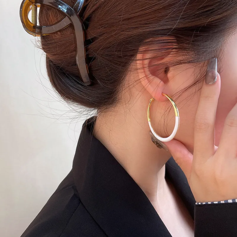 Beauty Copper Alloy Earrings Women's-5