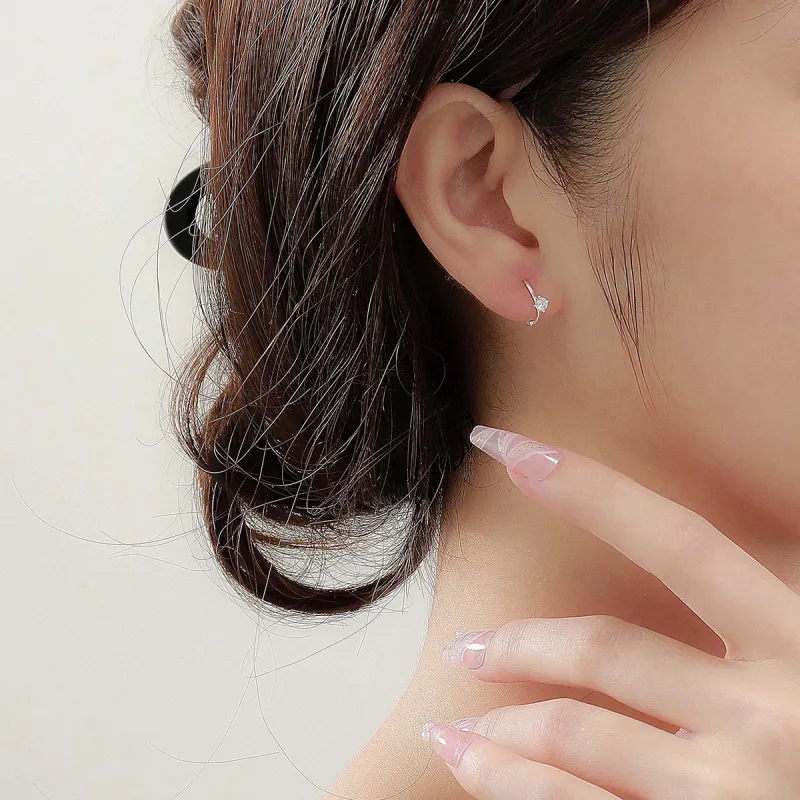 Beauty S999 Fine Silver Earrings Women's-1