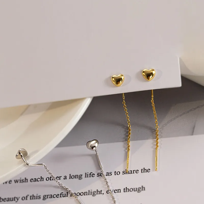 Beauty 925 Sterling Silver Drop Earrings Women's-6