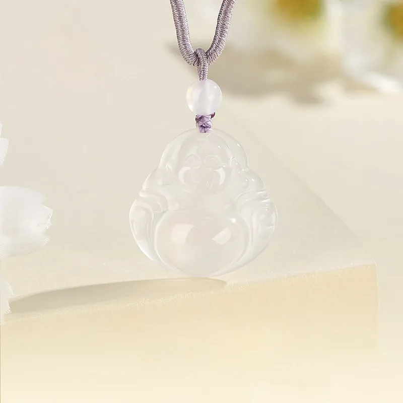 Gold Of China Chalcedony Necklaces Unisex-2