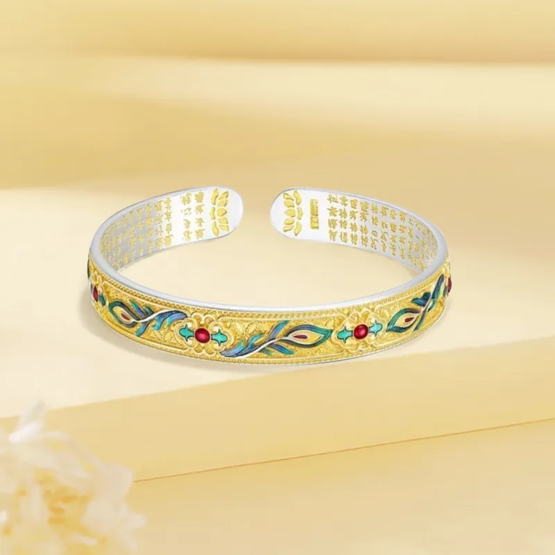 Gold Of China S999 Fine Silver Bangles Unisex-1