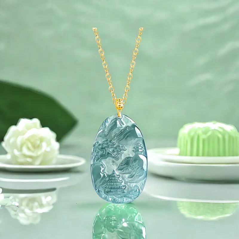 Gold Of China Bean Type Necklaces Unisex-2