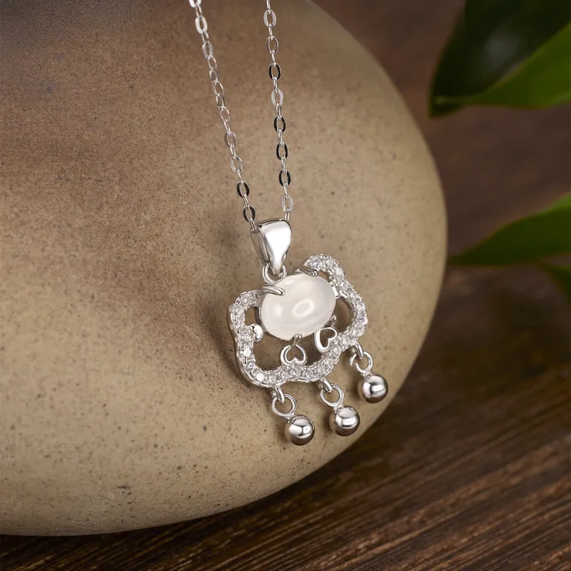 Gold Of China Chalcedony Necklaces Unisex-1