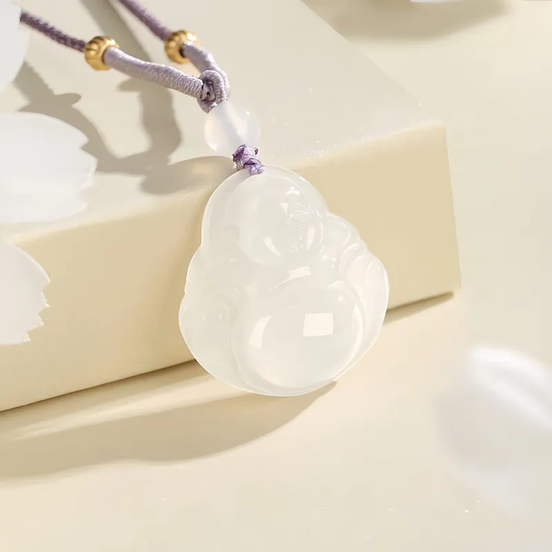 Gold Of China Chalcedony Necklaces Unisex-1