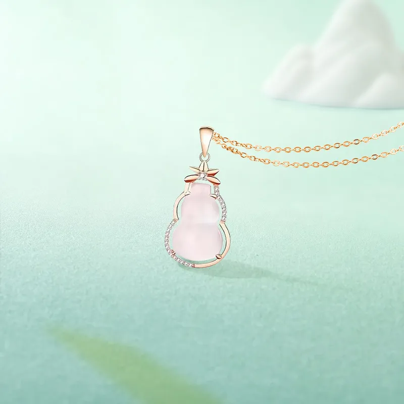 Gold Of China Chalcedony Necklaces Unisex-2