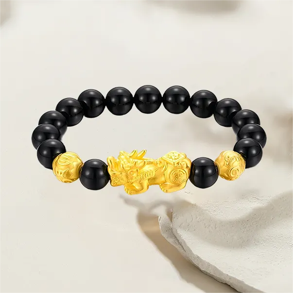Gold Of China Agate Bracelets Unisex-1