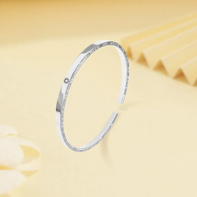 Gold Of China S999 Fine Silver Bangles Unisex-2