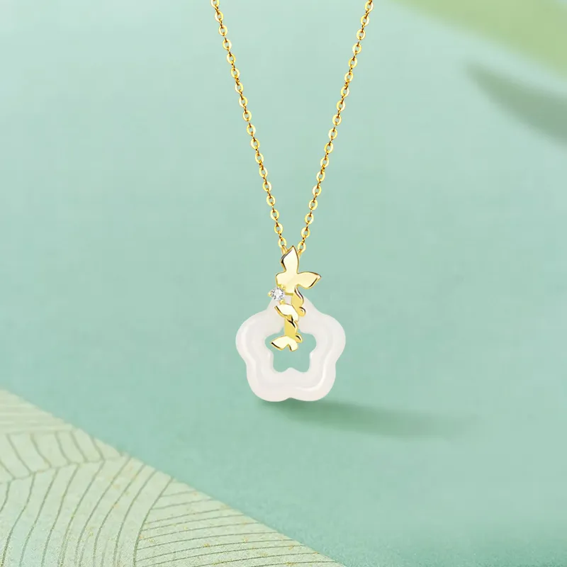 Gold Of China Chalcedony Necklaces Unisex-2