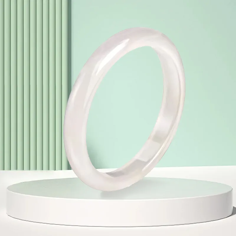 Gold Of China Chalcedony Jade Bangles Women's-1
