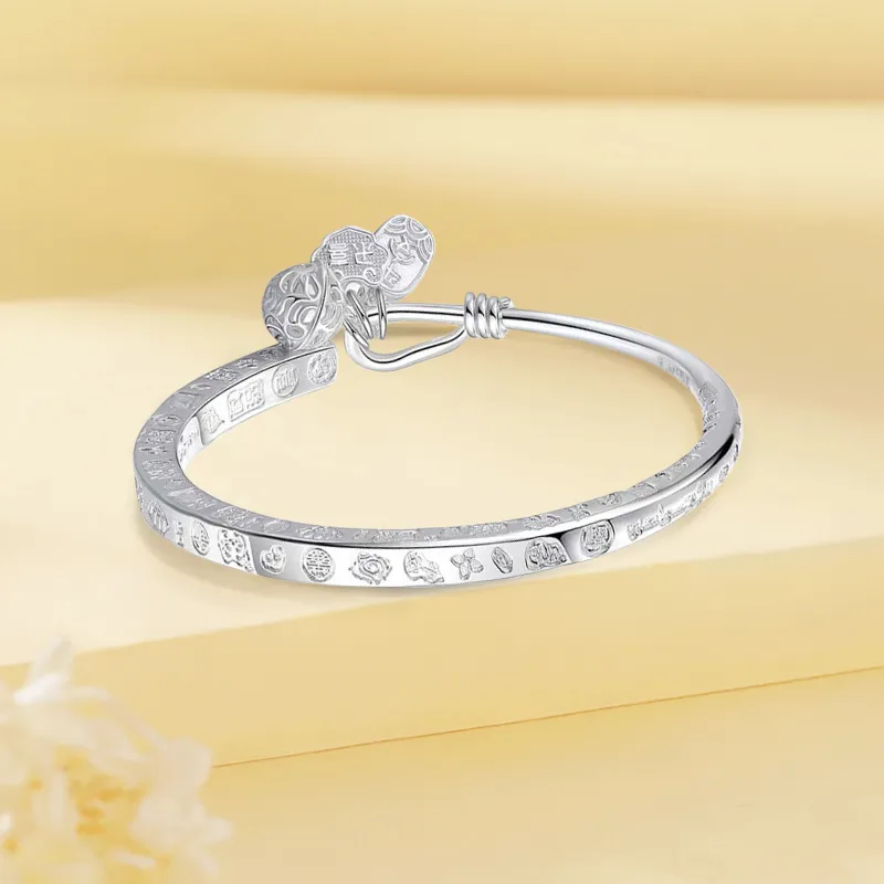 Gold Of China S999 Bangle Unisex-1