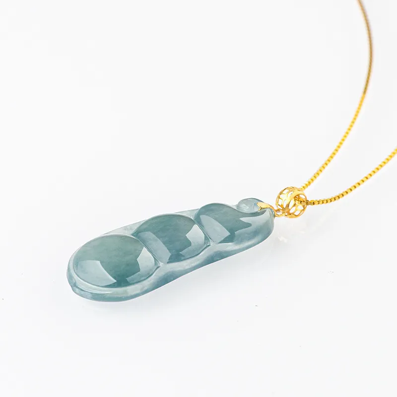 Gold Of China Bean Type Necklaces Unisex-1