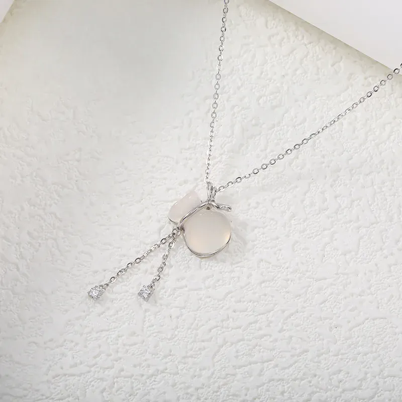 Golden Bliss Chalcedony Necklaces Women's-1