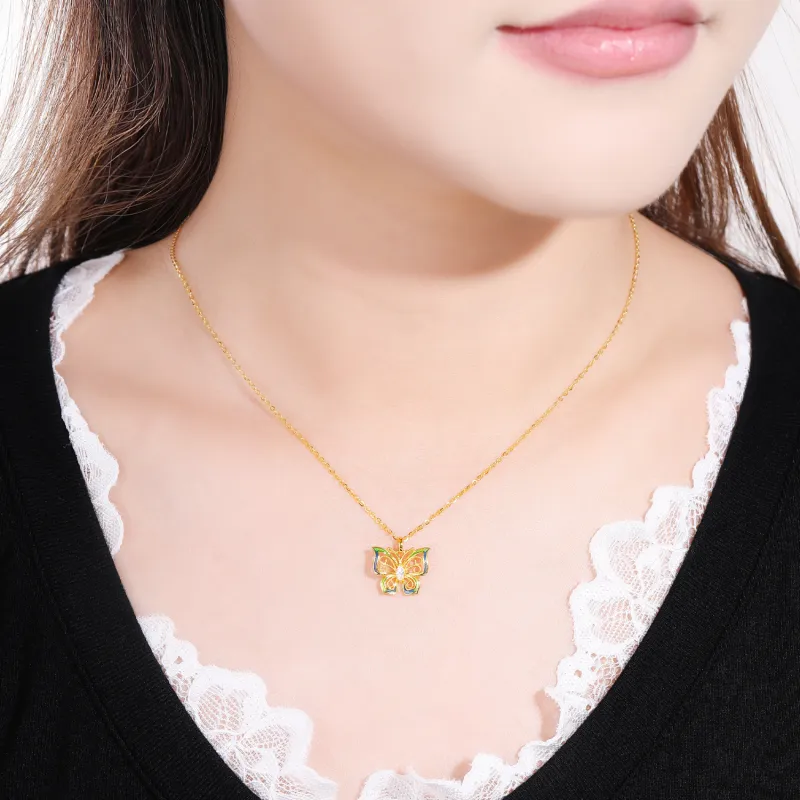 Golden Bliss S925 Silver Necklaces Women's-1