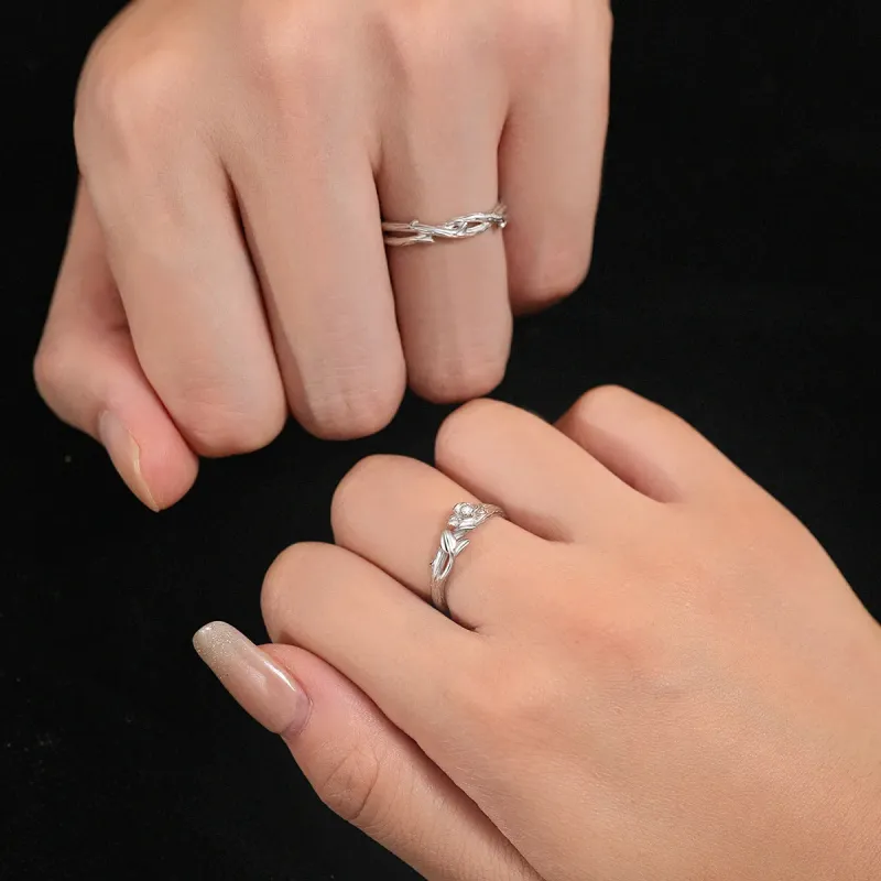 Golden Bliss S925 Silver Rings Unisex-1