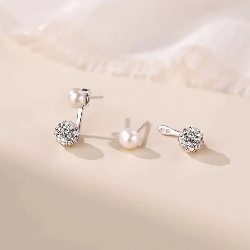 High Quality 925 Sterling Silver Jewelry Fashion Earrings Women's-4