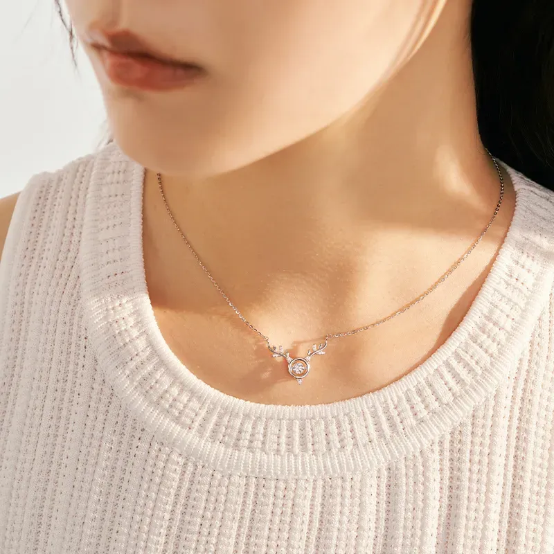 Golden Bliss S925 Silver Necklaces Women's-2