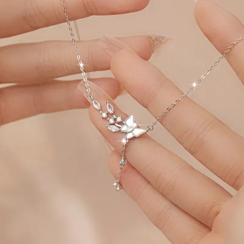 Golden Bliss S925 Silver Necklaces Women's-1
